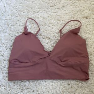 urban outfitters mauve longline bralette